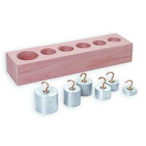 Aluminium hook masses  set